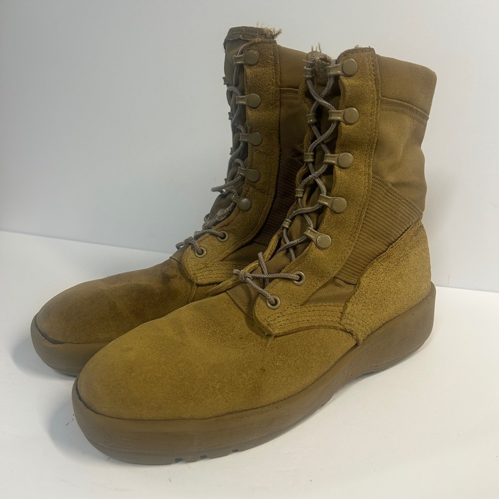 Altama Combat Boots Tan Men Size 8 Tactical Military Suede Vibram Sole 5010